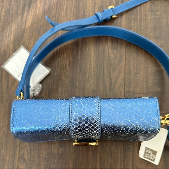 Brandon Blackwood Nia Metallic Python Shoulder Bag - Picture 12 of 16